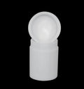 Bouteille de réactif en PTFE, bouteille en PTFE de forme droite pour laboratoire, tube de réactif de forme droite scellé et fileté, 1 pièce